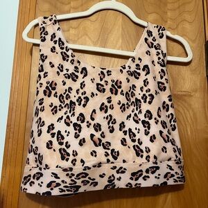 Fabletics Leopard Print Sports Bra